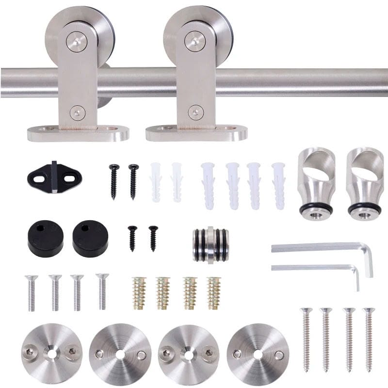 Kit Instalacion Puerta Corredera Madera Puertas Corredizas Riel Acero Inoxidable