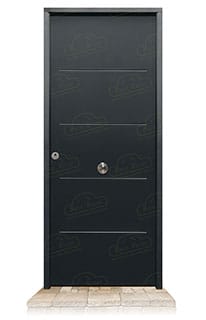 Puerta Acorazada 1105 Gris Oxidon Sagacor 100