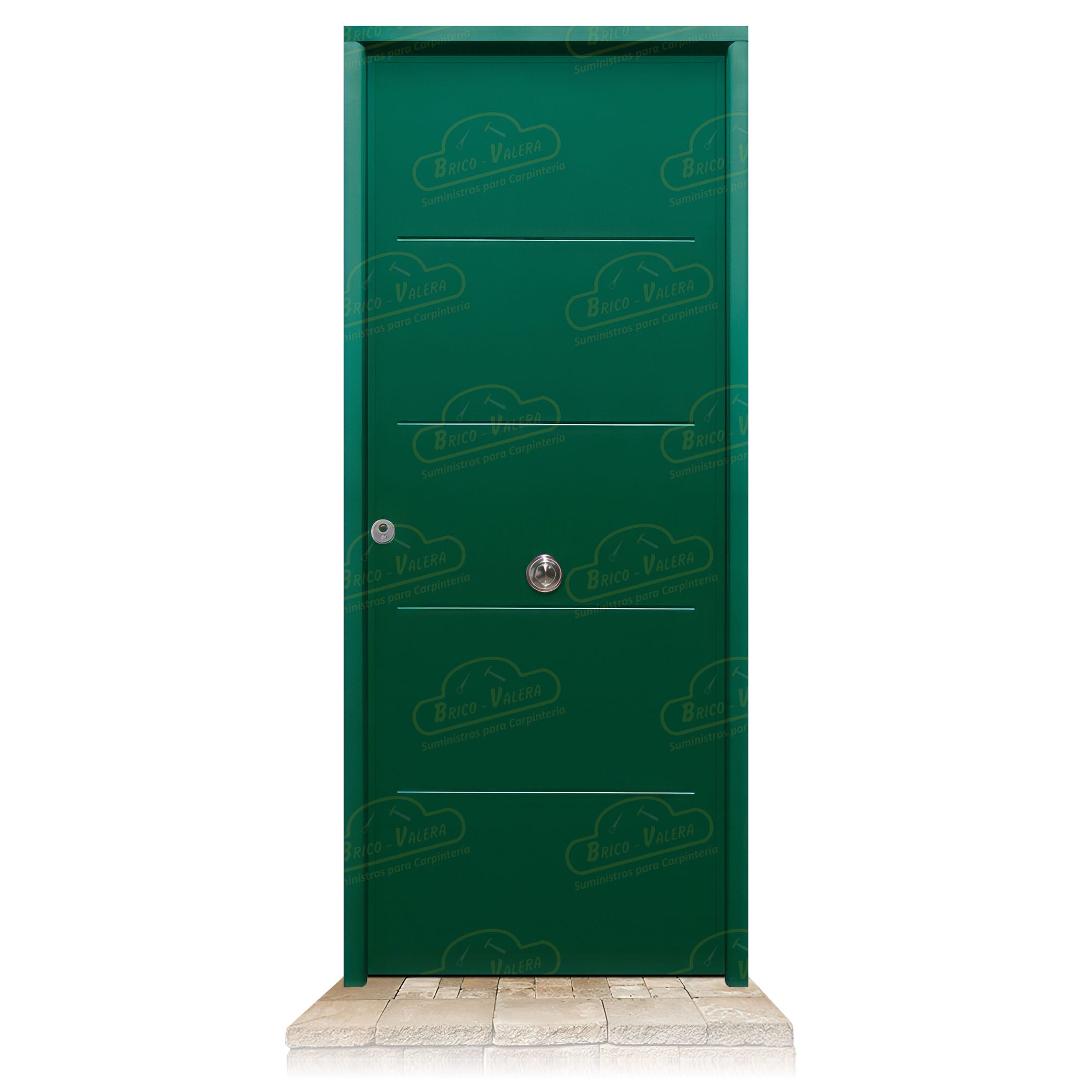 Puerta Acorazada 1105 Verde Musgo 6005 Sagacor 100