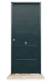Puerta Acorazada 1105 Gris Antracita 7016 Sagacor 100