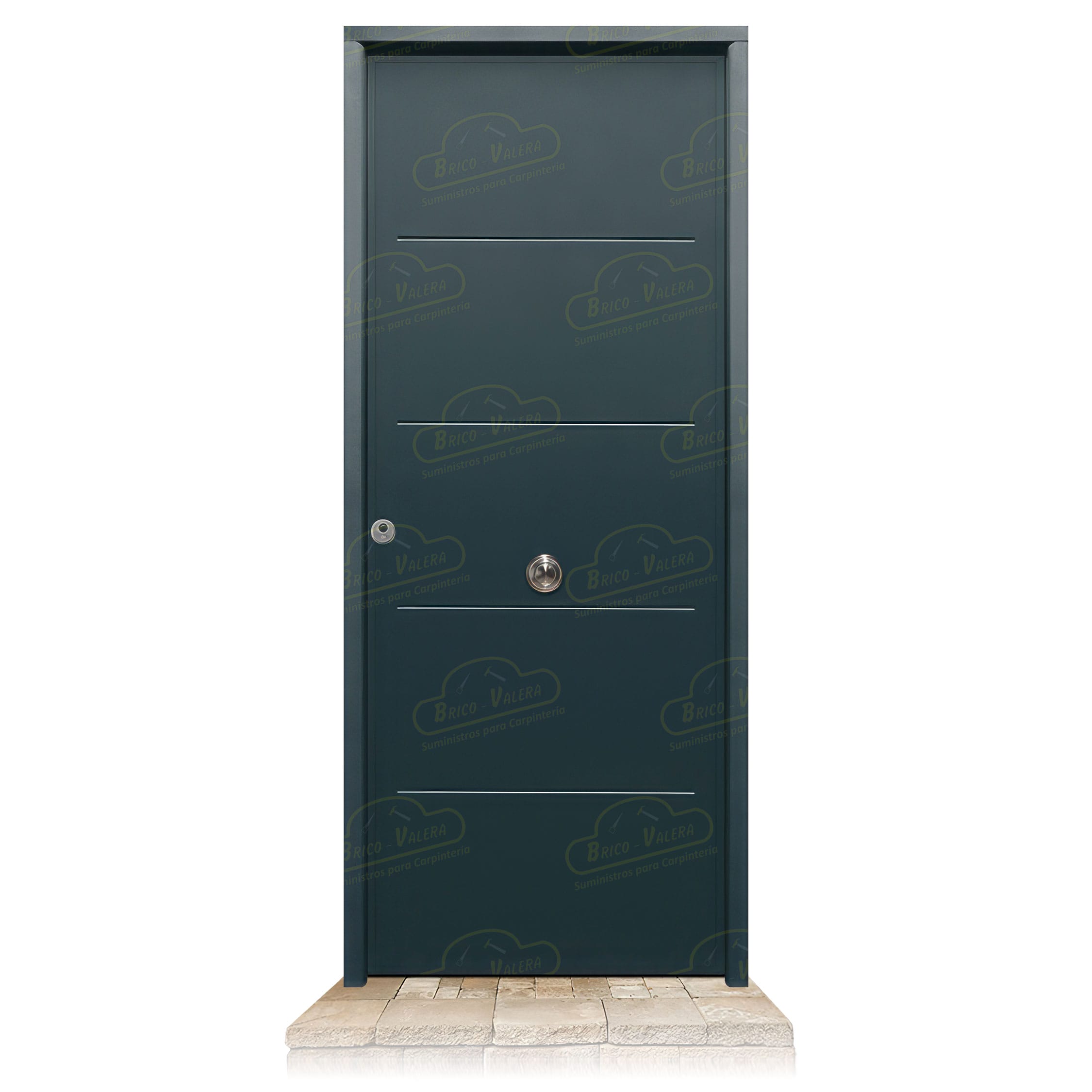 Puerta Acorazada 1105 Gris Antracita 7016 Sagacor 100