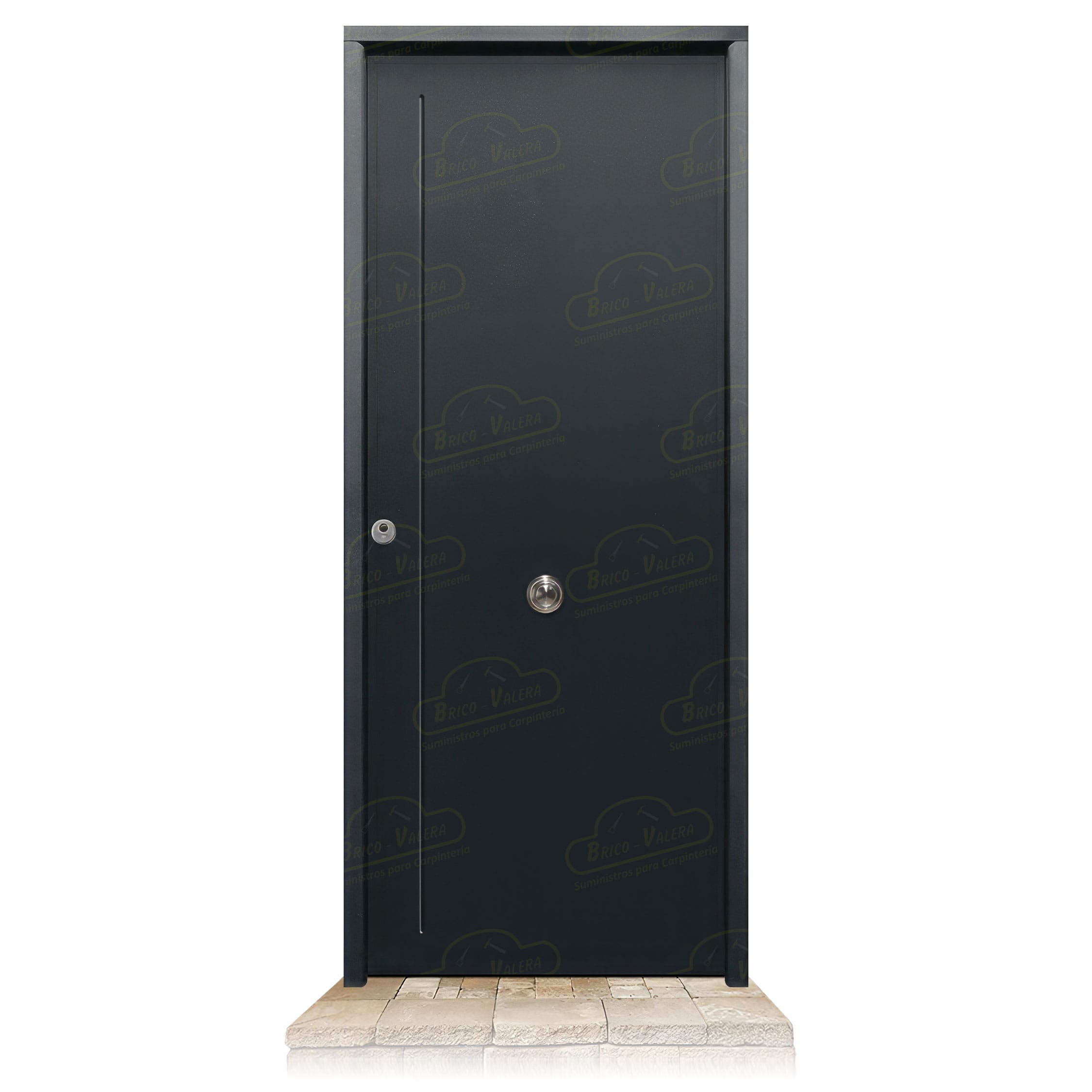 Puerta Acorazada 1120 Gris Oxidon Sagacor 100