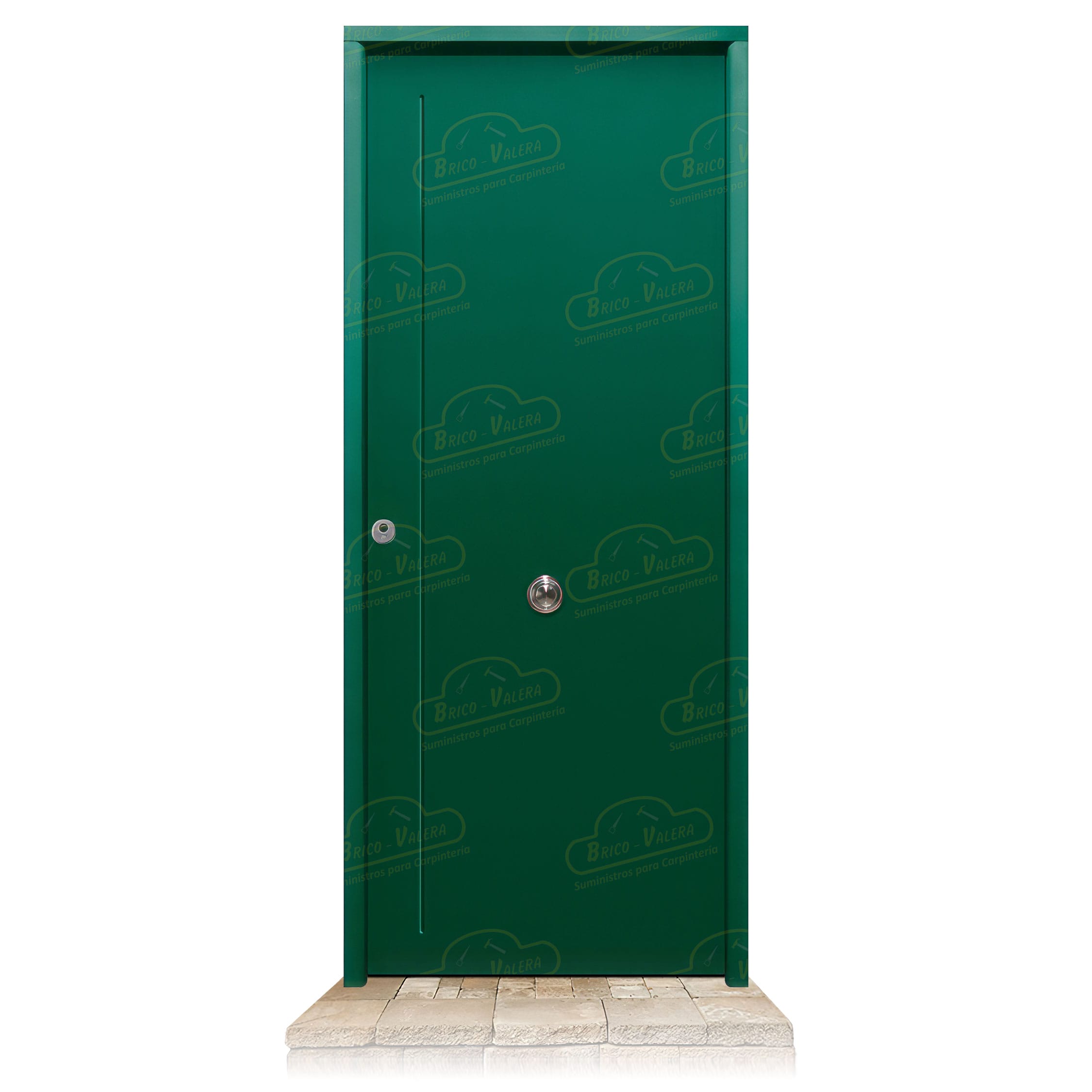 Puerta Acorazada 1120 Verde Musgo 6005 Sagacor 100