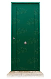 Puerta Acorazada 1130 Verde Musgo 6005 Sagacor 100