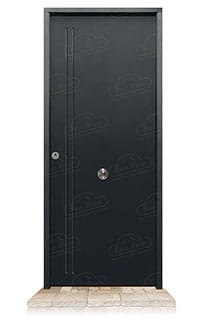 Puerta Acorazada 1130 L Gris Oxidon Sagacor 100