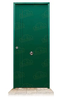 Puerta Acorazada 1130 L Verde Musgo 6005 Sagacor 100