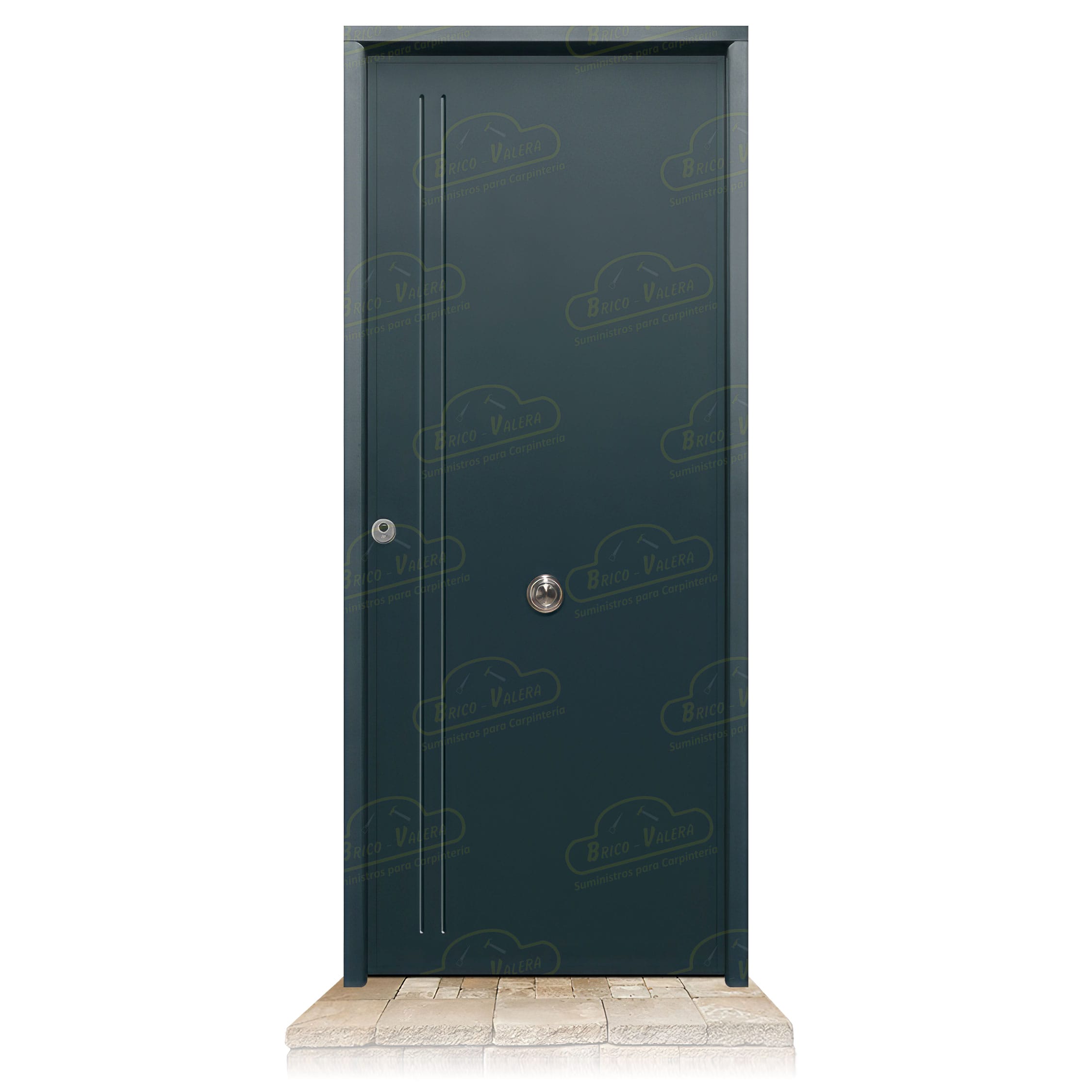 Puerta Acorazada 1130 L Gris Antracita 7016 Sagacor 100