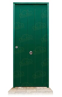 Puerta Acorazada 1150 Verde Musgo 6005 Sagacor 100