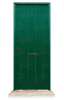 Puerta Acorazada 1150 CL Verde Musgo 6005 Sagacor 100