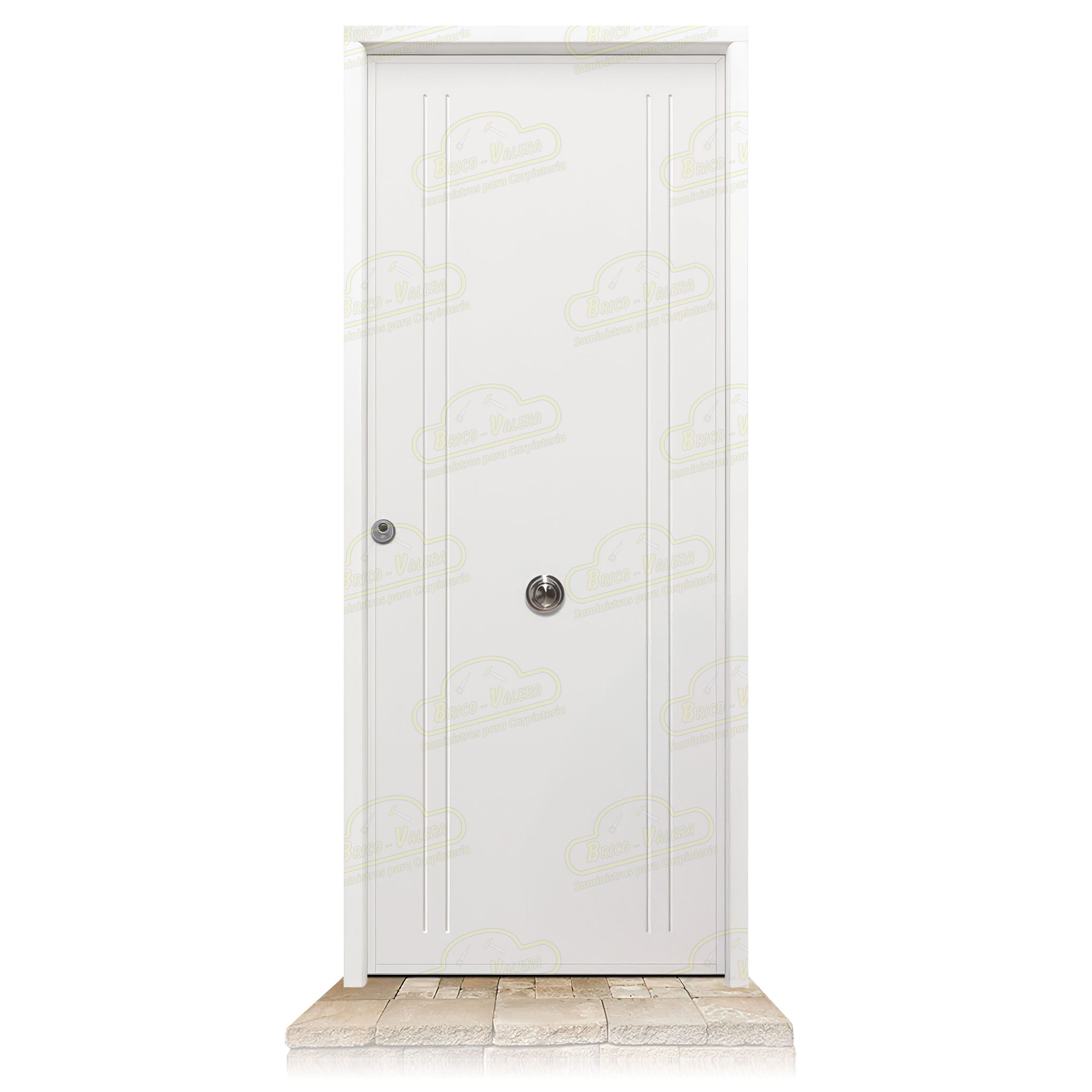 Puerta Acorazada 1150 L Blanca Sagacor 100