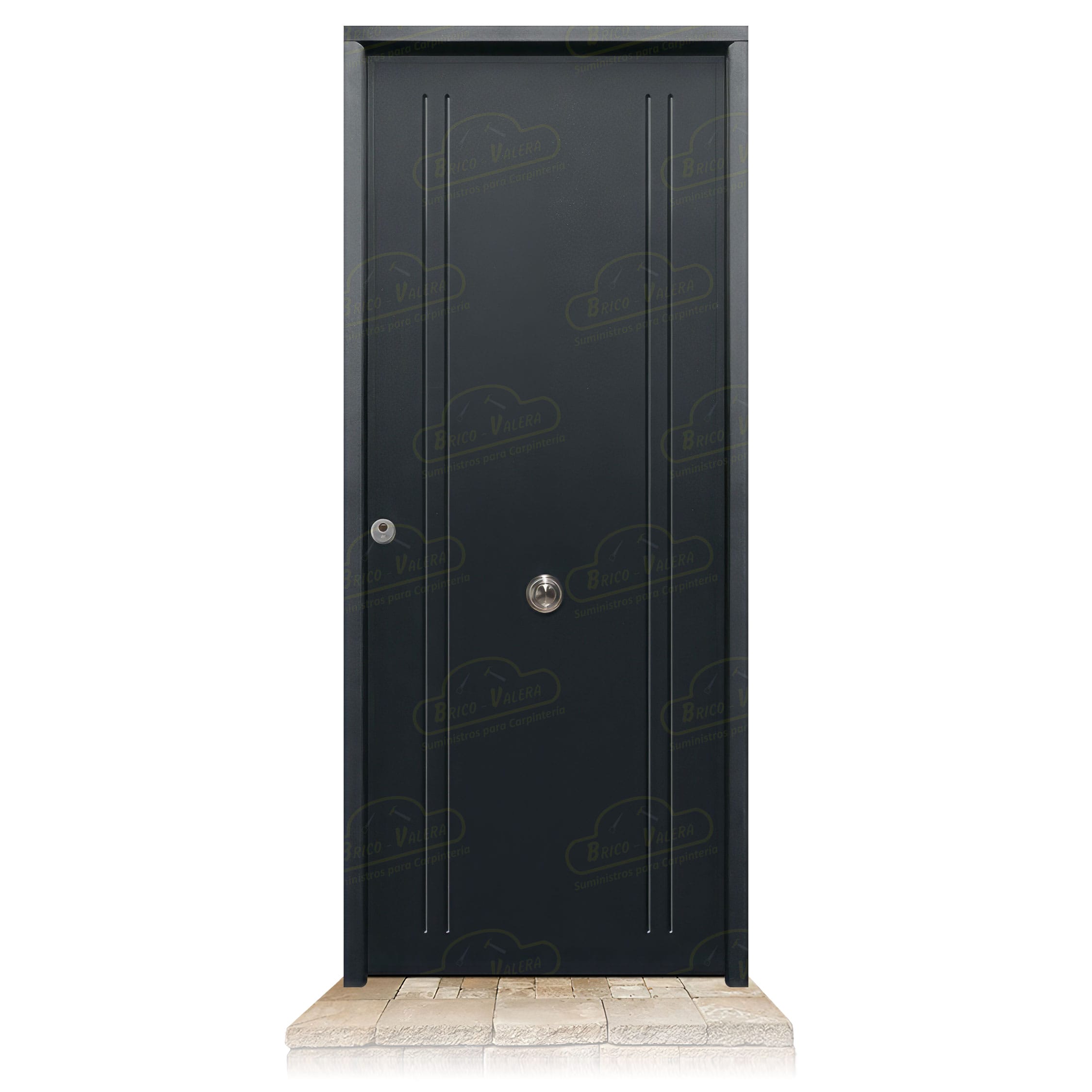 Puerta Acorazada 1150 L Gris Oxidon Sagacor 100