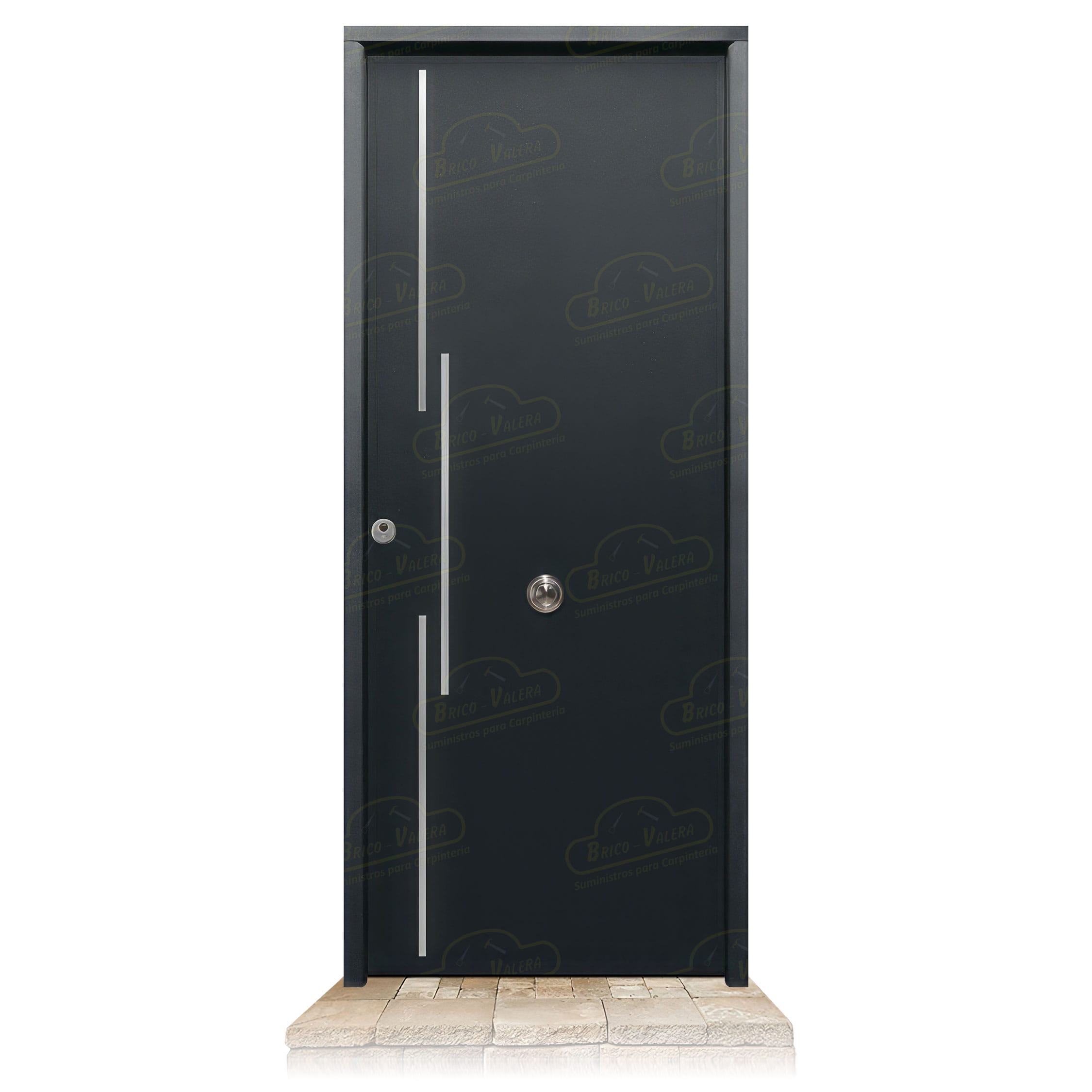 Puerta Acorazada Acacia FM Gris Oxidon Sagacor 100