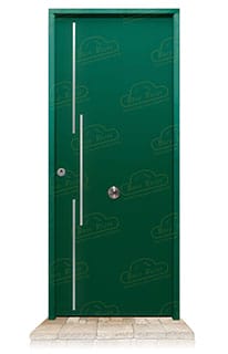 Puerta Acorazada Acacia FM Verde Musgo 6005 Sagacor 100