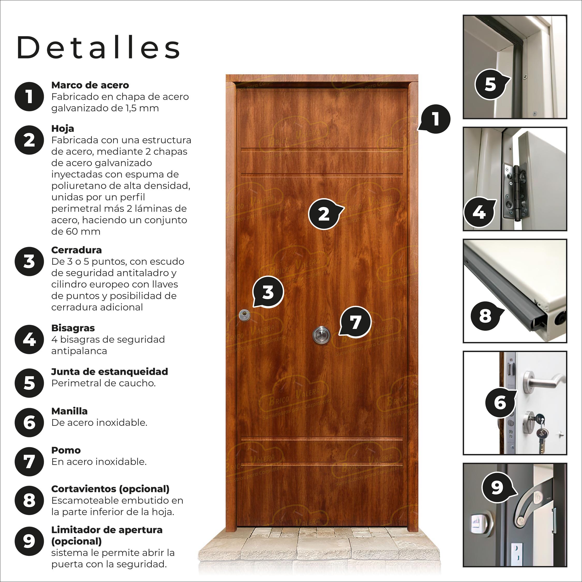 Puerta Acorazada Azalea Embero Sagacor 100