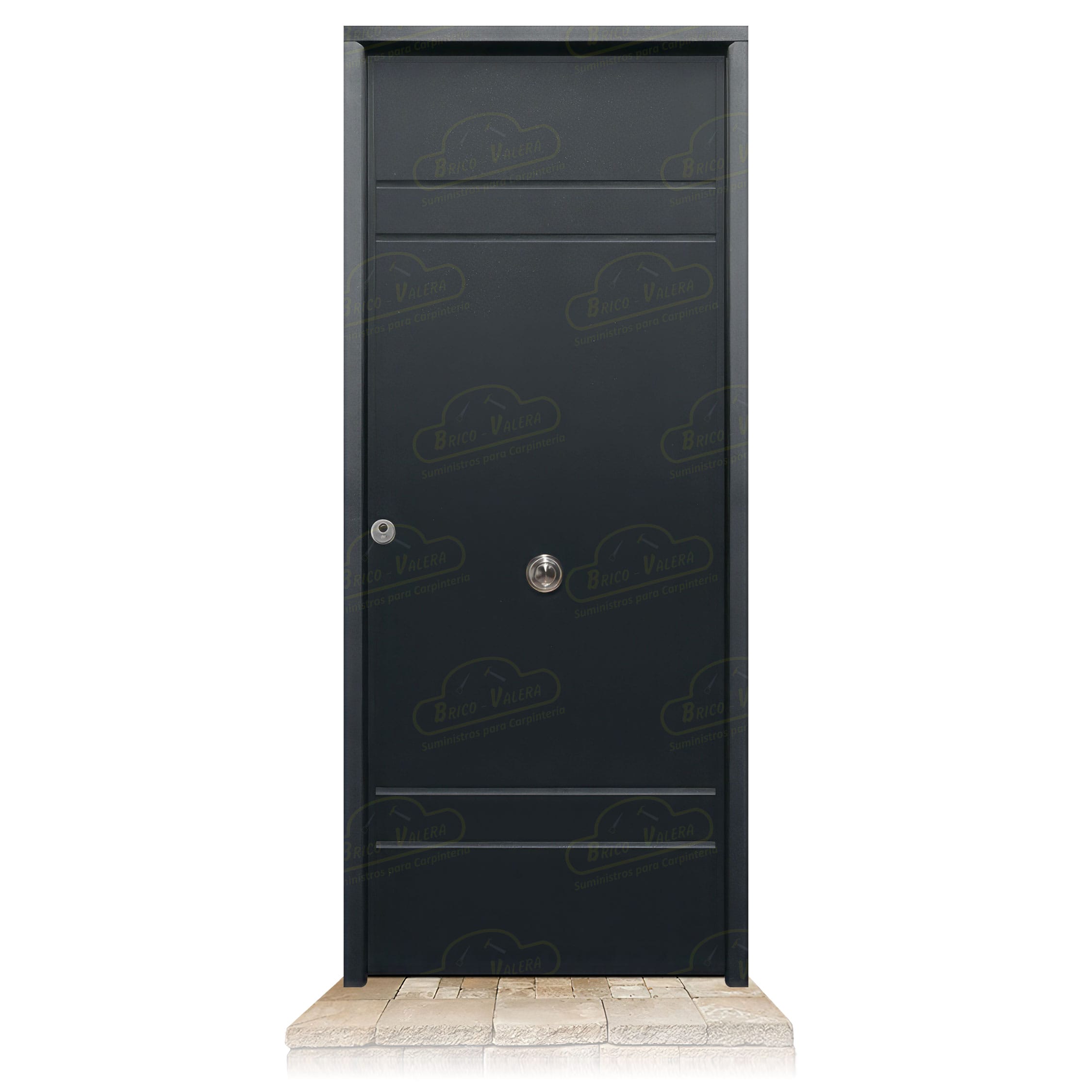 Puerta Acorazada Azalea Gris Oxidon Sagacor 100