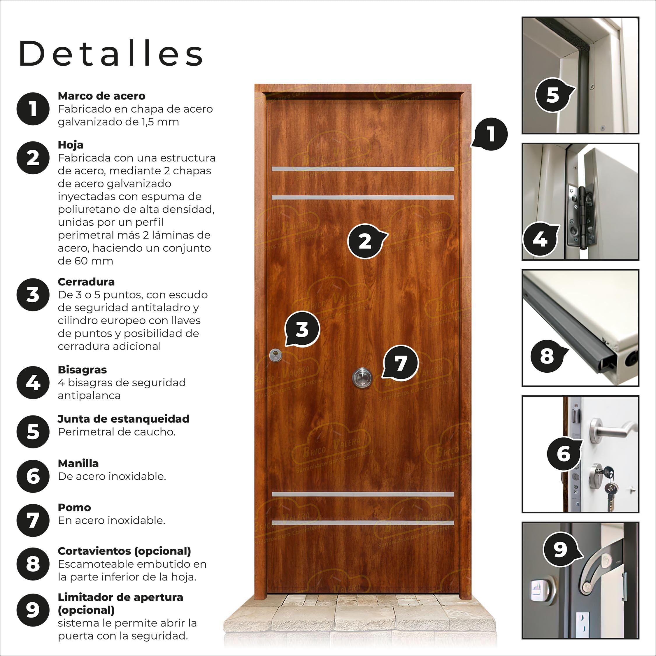 Puerta Acorazada Azalea FM Embero Sagacor 100