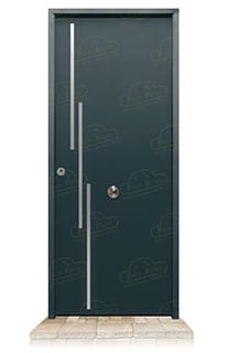 Puerta Acorazada Camelia FM Gris Antracita 7016 Sagacor 100