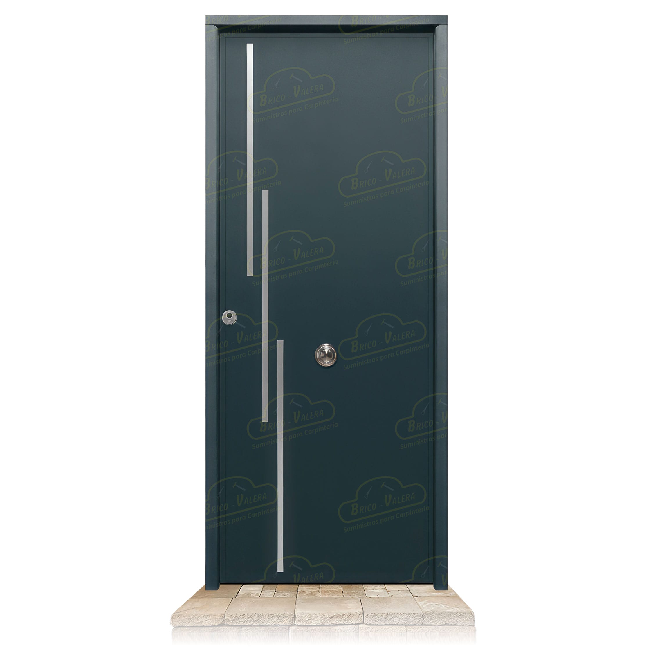 Puerta Acorazada Camelia FM Gris Antracita 7016 Sagacor 100