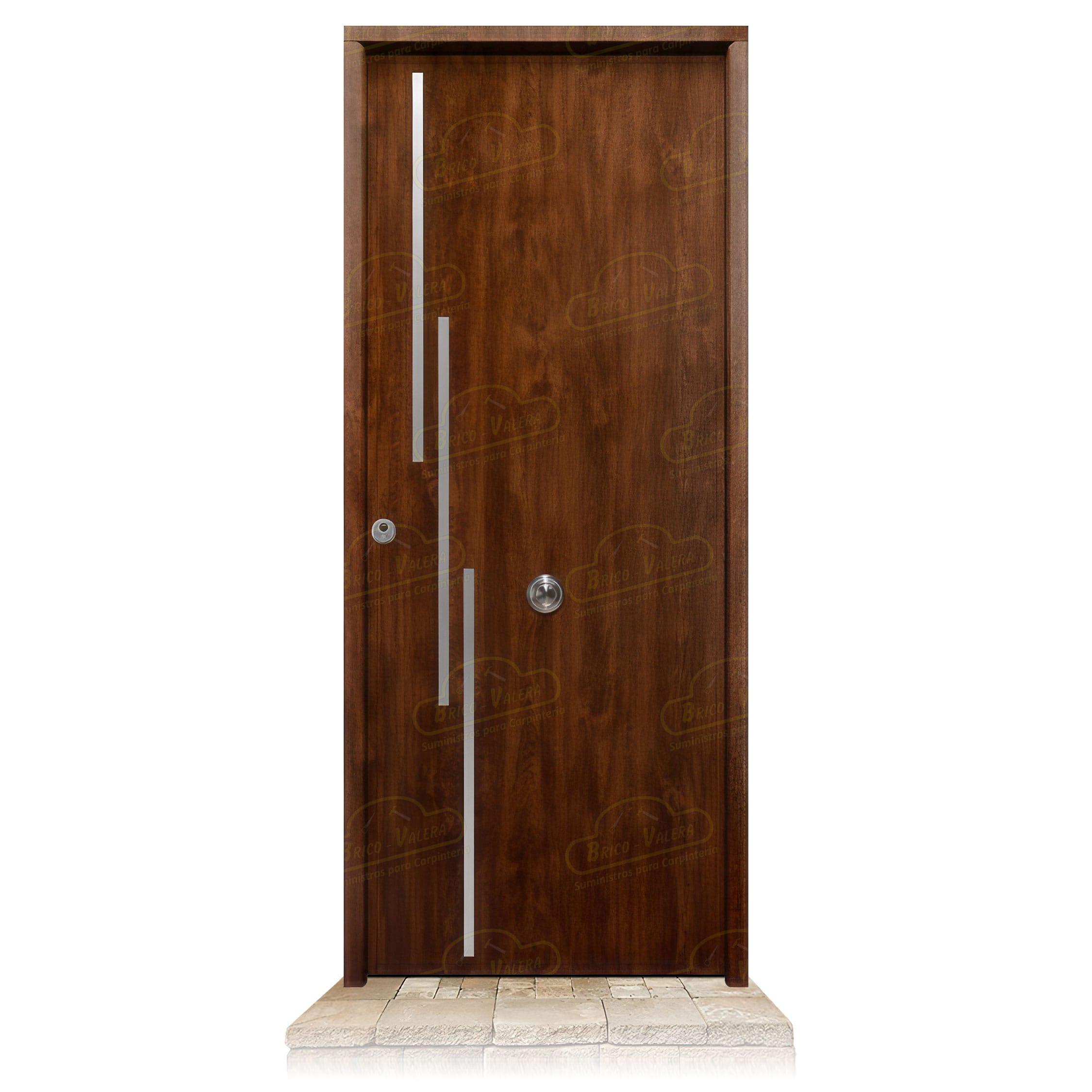 Puerta Acorazada Camelia FM Roble Viejo Sagacor 100