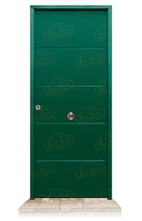 Puerta Acorazada Cintia Verde Musgo 6005 Sagacor 100