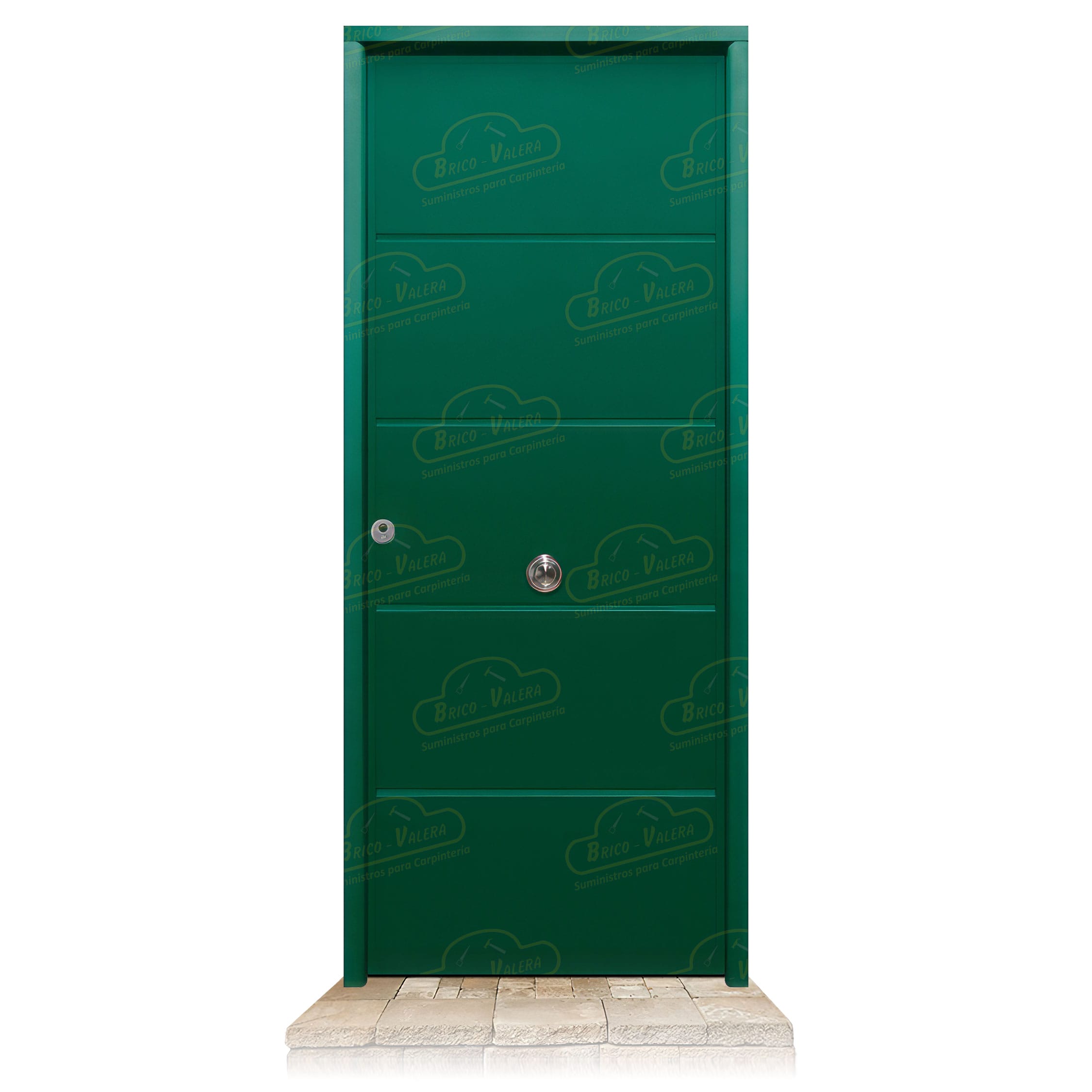 Puerta Acorazada Cintia Verde Musgo 6005 Sagacor 100