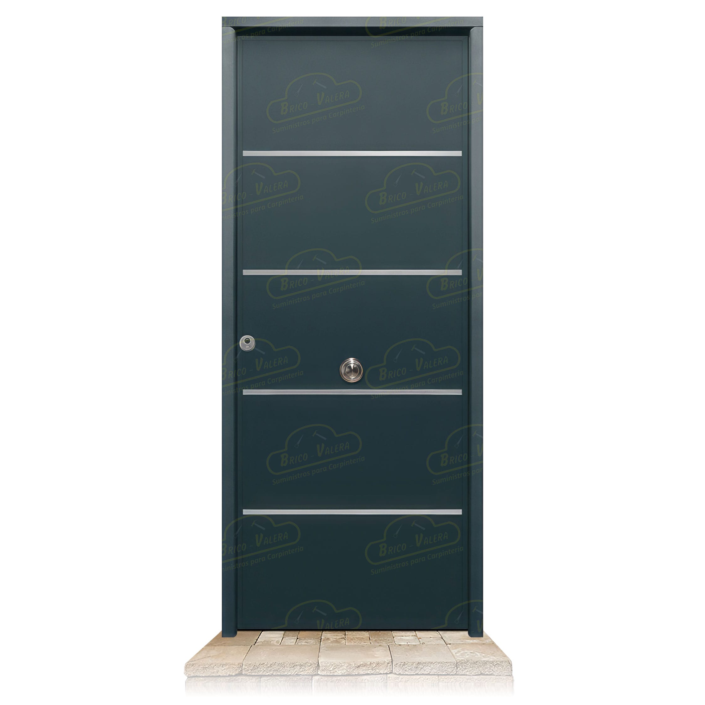 Puerta Acorazada Cintia FM Gris Antracita 7016 Sagacor 100
