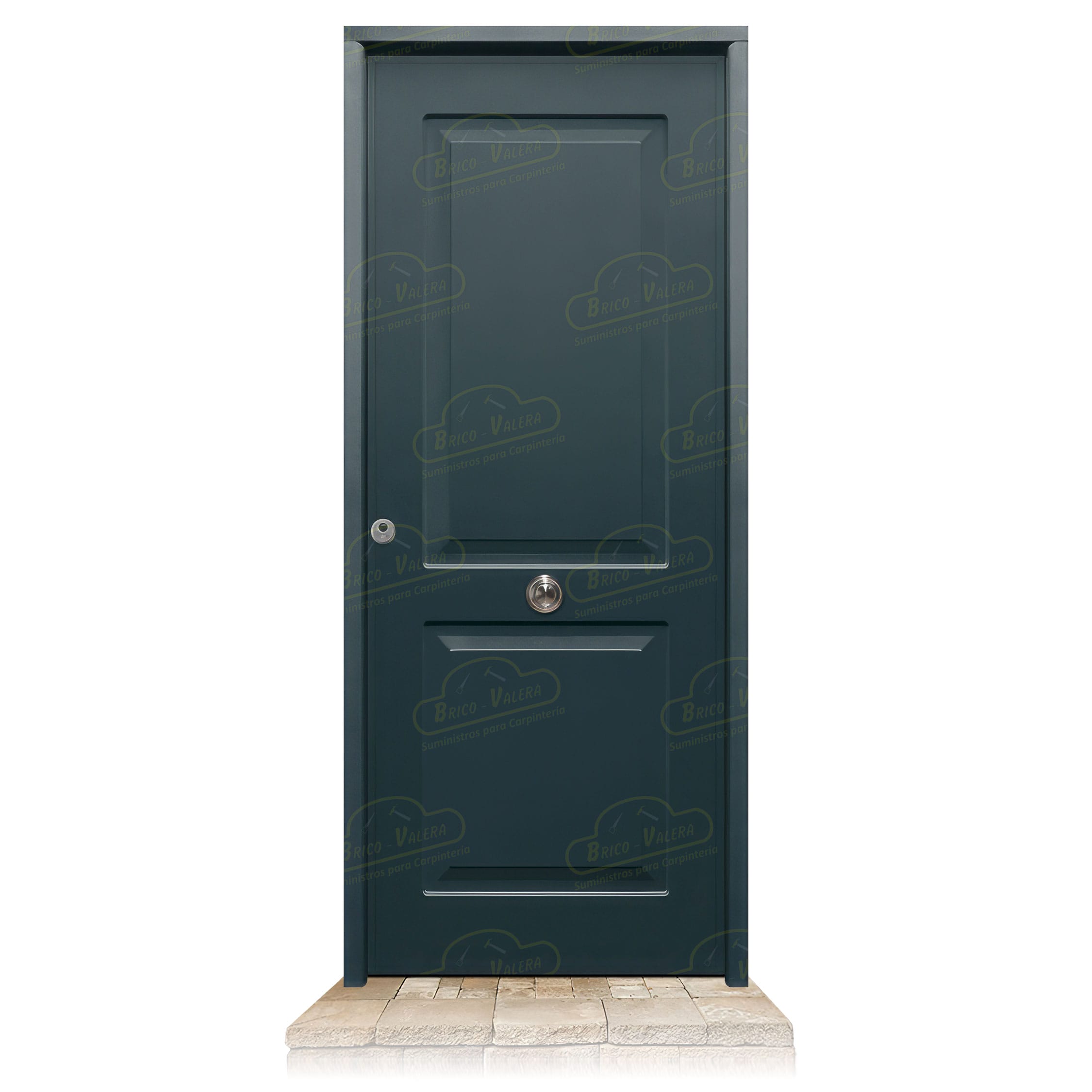 Puerta Acorazada Clásica Gris Antracita 7016 Sagacor 100
