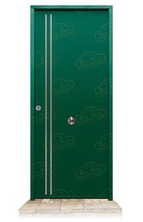 Puerta Acorazada Iris FM Verde Musgo 6005 Sagacor 100