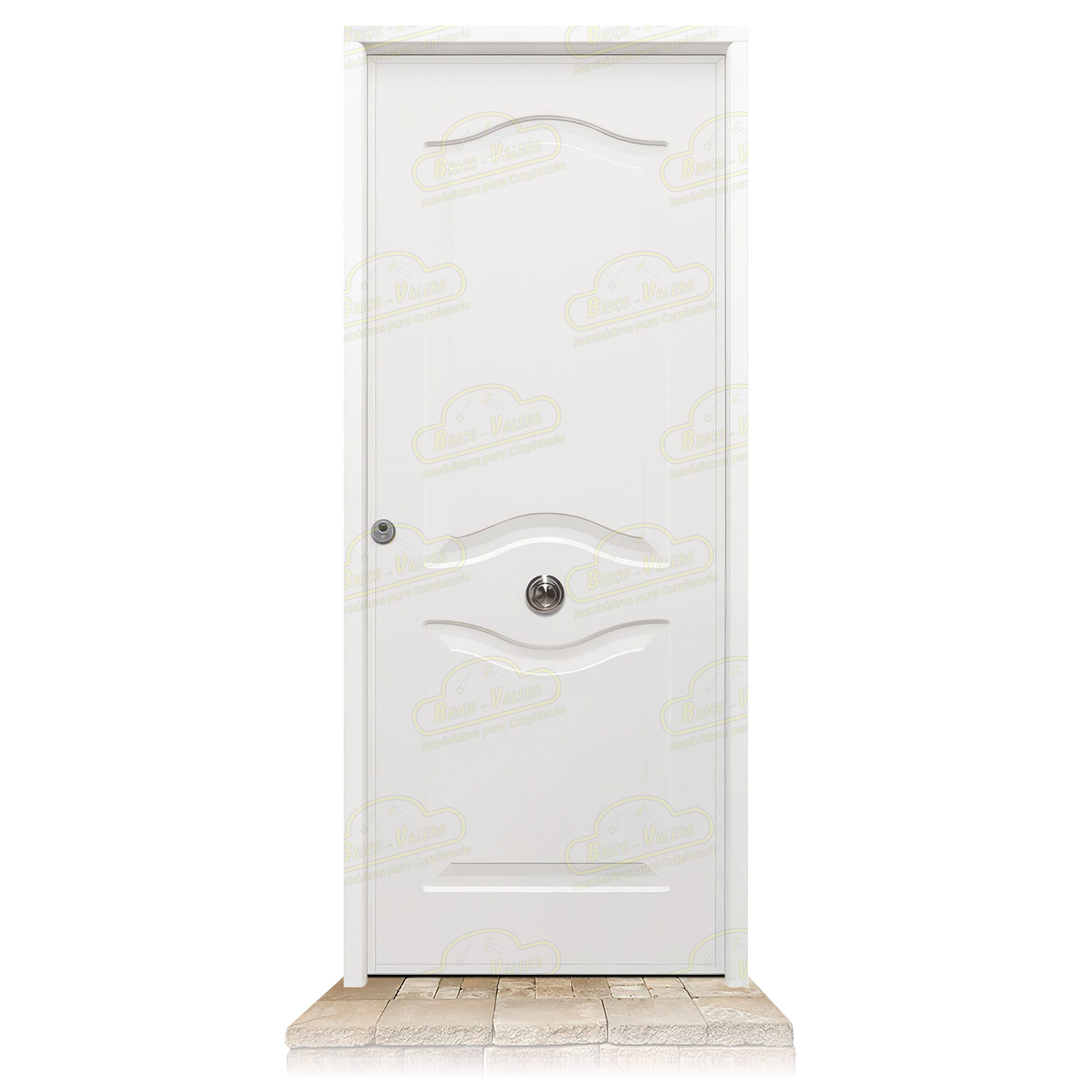 Puerta Acorazada Provenzal Blanca Sagacor 100