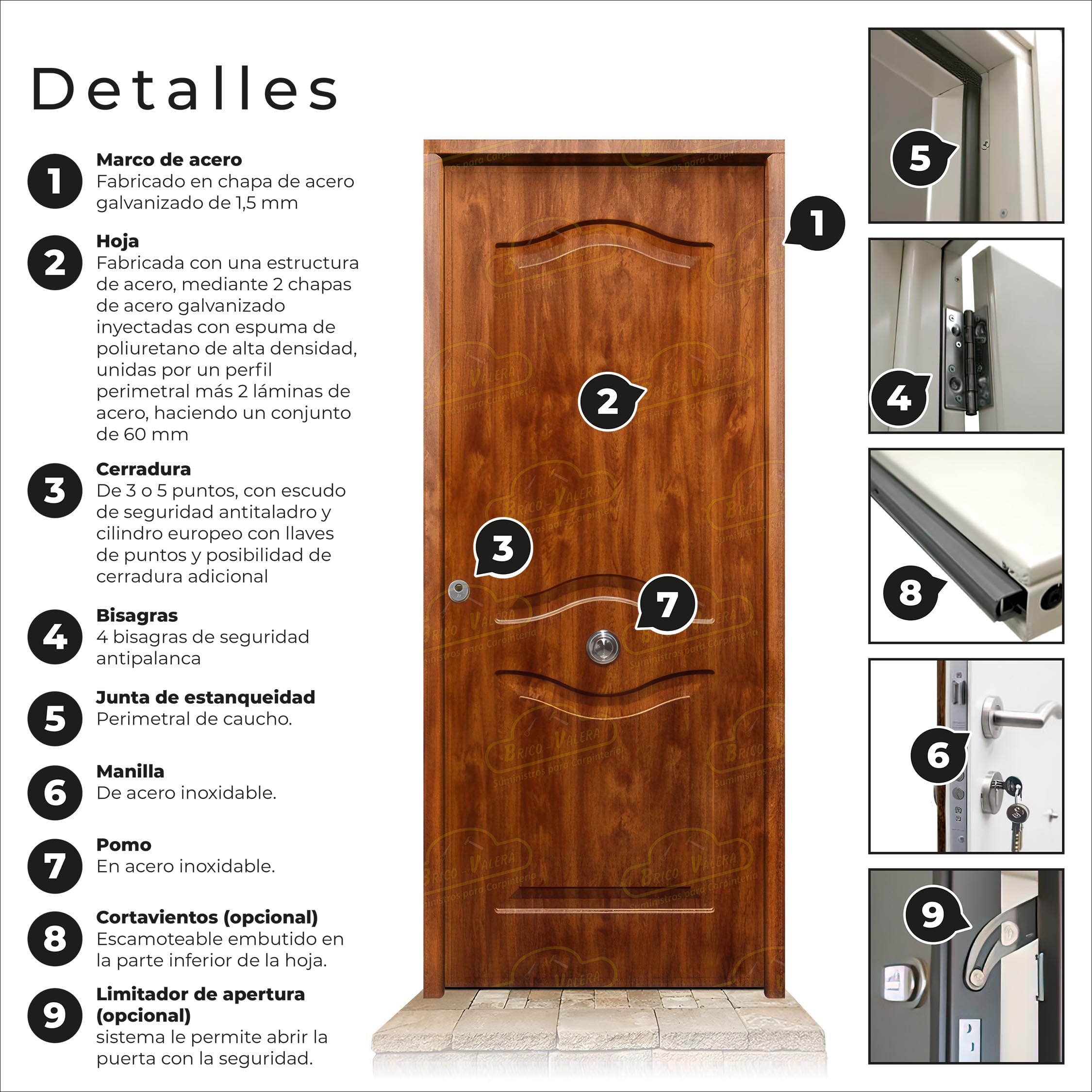 Puerta Acorazada Provenzal Embero Sagacor 100
