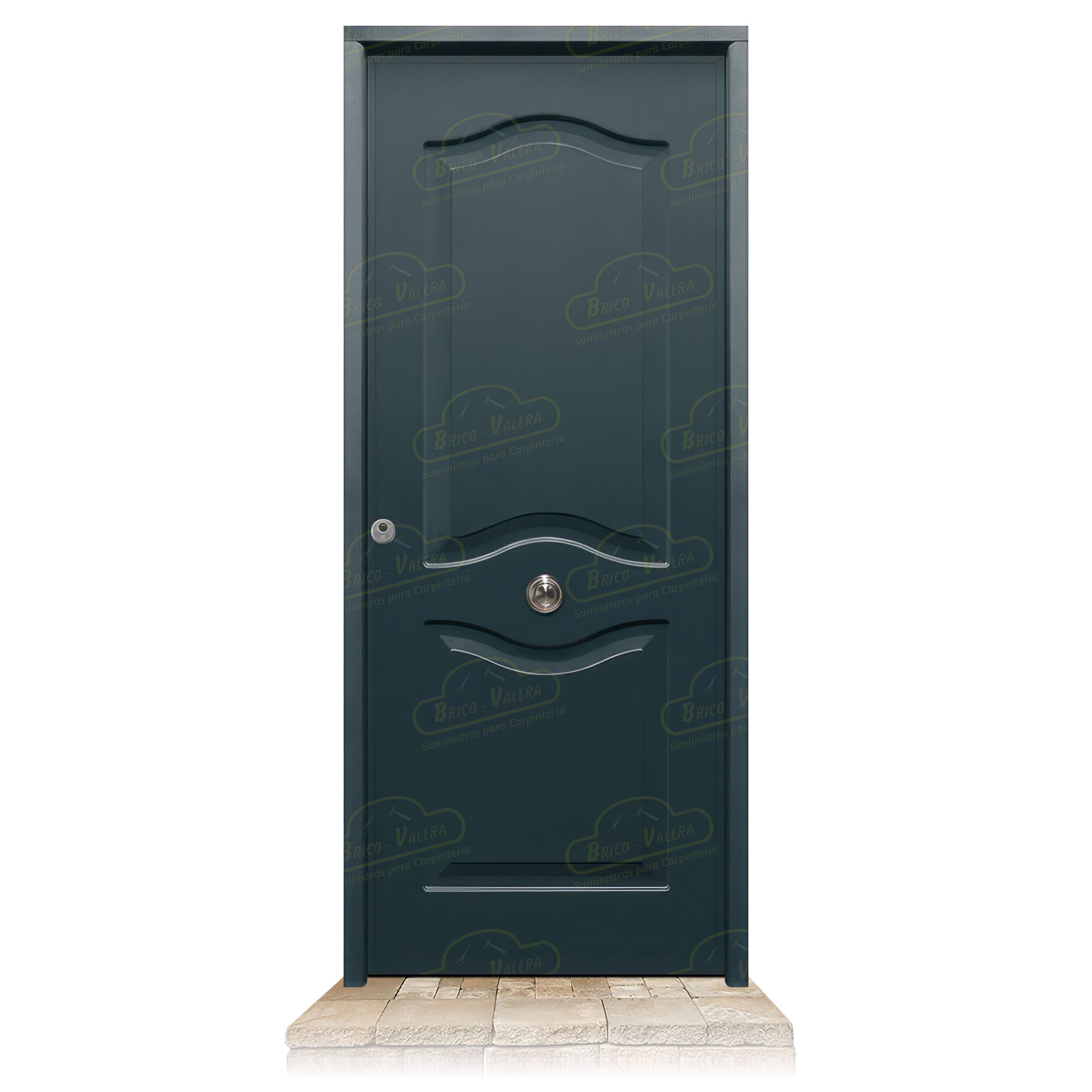 Puerta Acorazada Provenzal Gris Antracita 7016 Sagacor 100