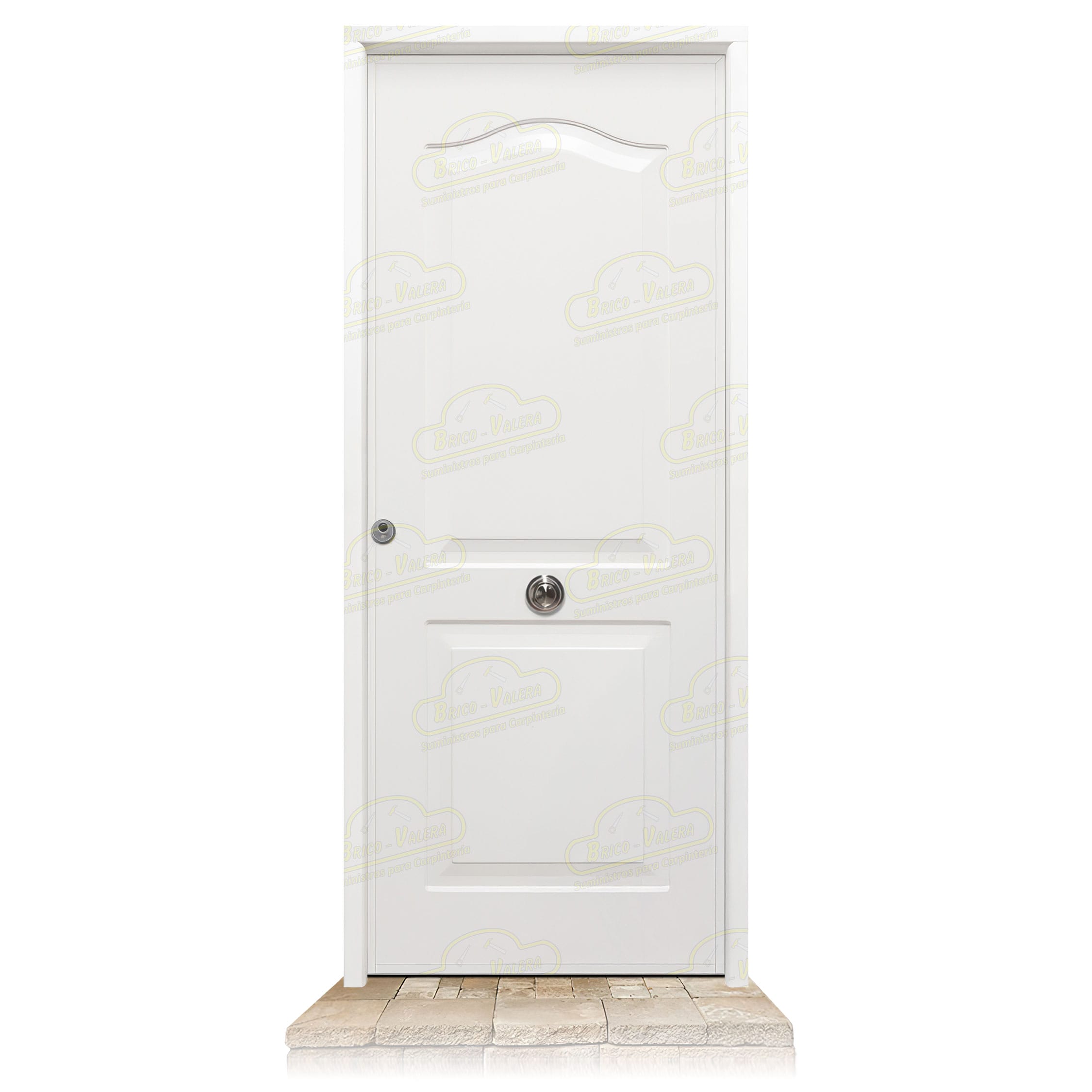 Puerta Acorazada Semiprovenzal Blanca Sagacor 100