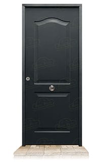 Puerta Acorazada Semiprovenzal Gris Oxidon Sagacor 100