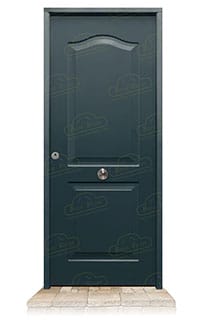 Puerta Acorazada Semiprovenzal Gris Antracita 7016 Sagacor 100