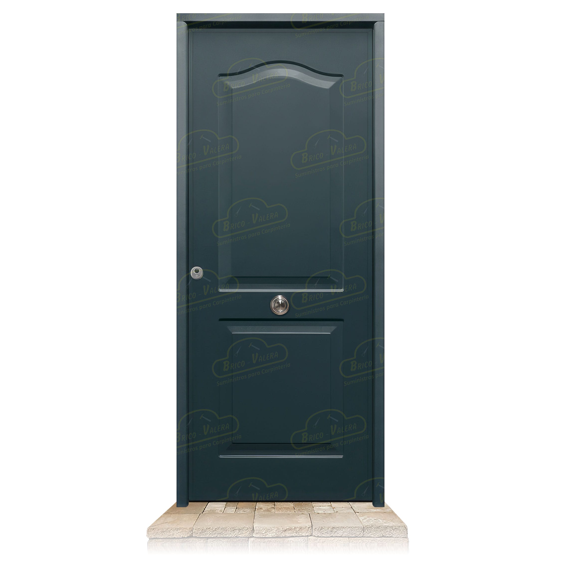Puerta Acorazada Semiprovenzal Gris Antracita 7016 Sagacor 100