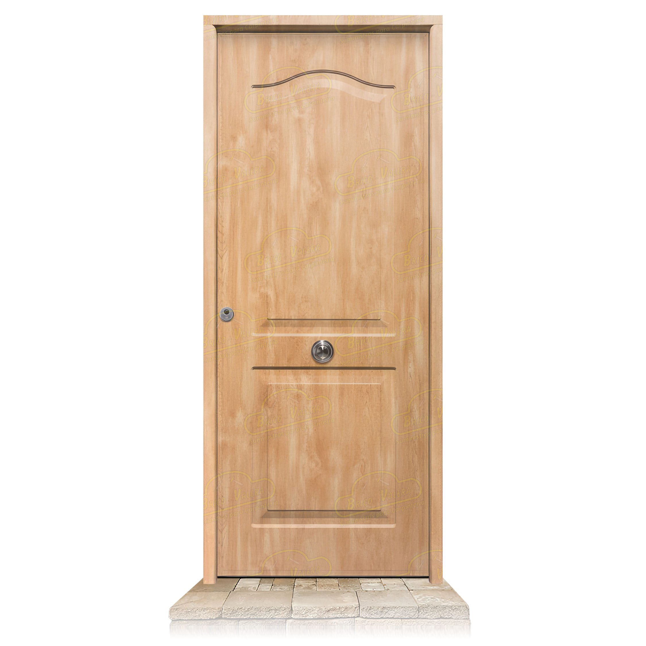Puerta Acorazada Semiprovenzal Roble Sagacor 100