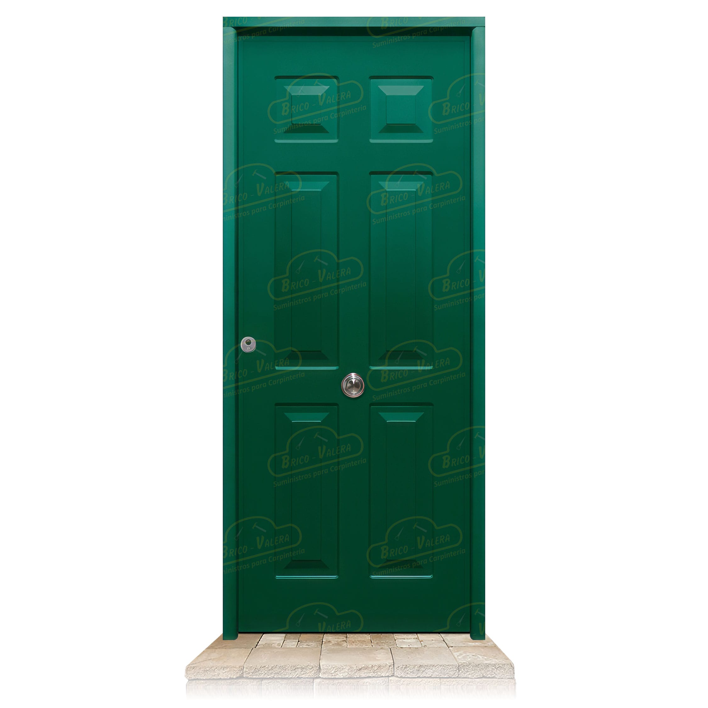 Puerta Acorazada Yedra Verde Musgo 6005 Sagacor 100