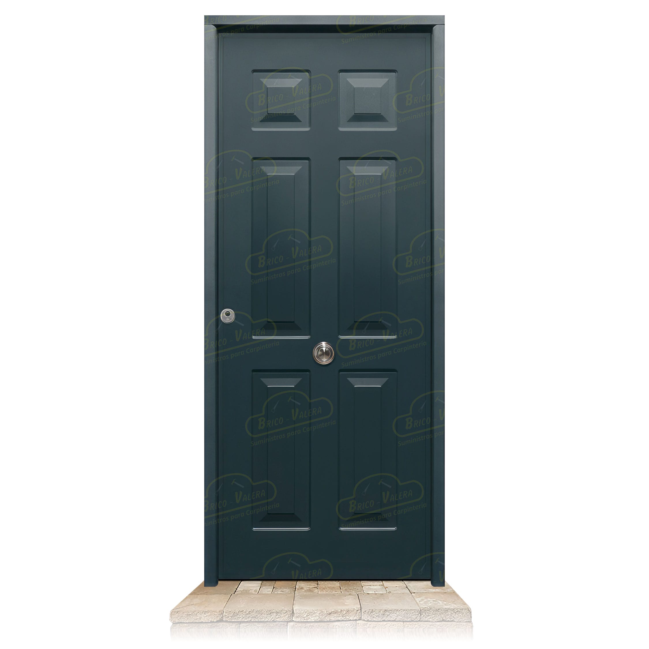 Puerta Acorazada Yedra Gris Antracita 7016 Sagacor 100