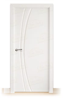 Puerta Maciza Alcalá de Interior Lacada Blanca 