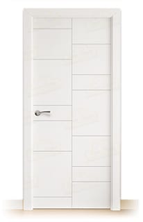 Puerta Maciza Alezkar de Interior Lacada Blanca 