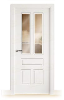 Puerta Maciza Aranjuez V2 de Interior Lacada Blanca 