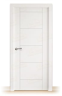 Puerta Maciza Asturias de Interior Lacada Blanca 
