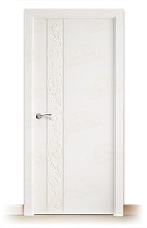 Puerta Maciza Barcelona de Interior Lacada Blanca 