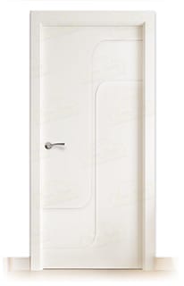 Puerta Maciza Cibeles de Interior Lacada Blanca 