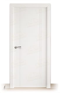Puerta Maciza Galicia de Interior Lacada Blanca 