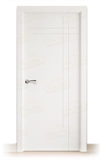 Puerta Maciza Gauss de Interior Lacada Blanca 