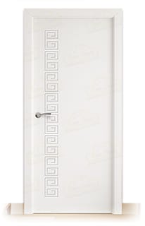 Puerta Maciza Grecia de Interior Lacada Blanca 