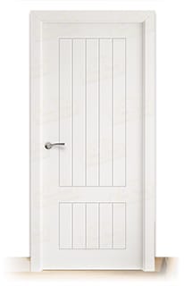 Puerta Maciza LP-12R de Interior Lacada Blanca 