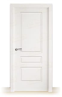 Puerta Maciza LP-13 de Interior Lacada Blanca