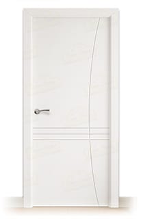 Puerta Maciza LP-500 de Interior Lacada Blanca 